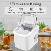 ZAFRO Countertop Ice Maker, Portable Self Cleaning Bullet Ice Maker with Handle, 9 Ice Cubes in 8 Minutes, 26Lbs in 24 Hours - 3 of 4
