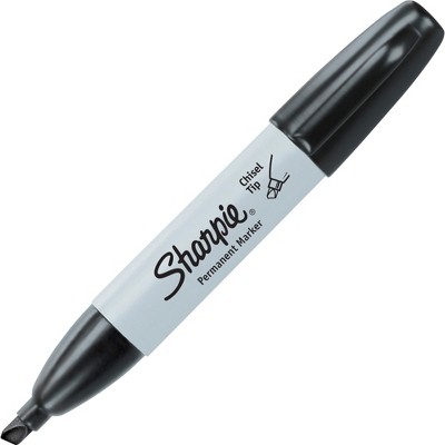 Sharpie Marker Chisel Tip Black 38281