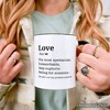 Love: Not My Problem Anymore Definition Personalized Mug, Sarcastic Gift for Exes with Custom Name White 12oz - 3 of 4