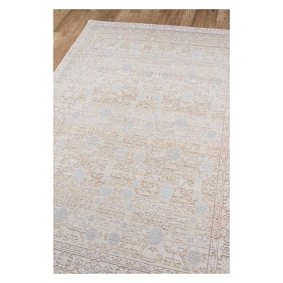 Modern Elegance Braided Blue Synthetic Rectangular Rug 5'3" x 7'3"