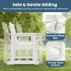 HYLEORY Outdoor Glider Rocking Chair,2 Person Bench Swings for Outside,HDPE All-Weather Resistant 2-Person Loveseat, Patio Glider for Garden Porch - 3 of 4