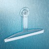 Bathroom Shower Door, Window and Mirror Squeegee with Suction Storage Hook - 12", Clear - 4 of 4