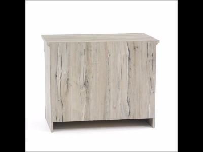 Split Oak 2-Drawer Lateral File Cabinet with Laminate Surface