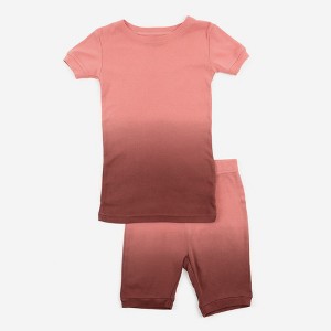 Leveret Kids Two Piece Cotton Tie Dye Short Pajamas - 1 of 4