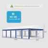 16.5' x 33' Large Party Tent, Heavy Duty Outdoor Canopy Tent with Removable Sidewalls, 10 Windows - 3 of 4