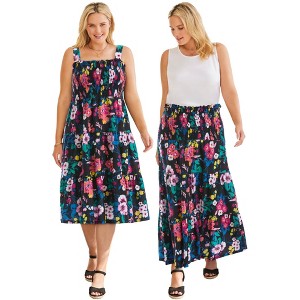 Woman Within Plus Size Convertible Dress To Skirt - 1 of 4