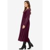 Woman Within Plus Size 21-Button Velour Dress - 4 of 4
