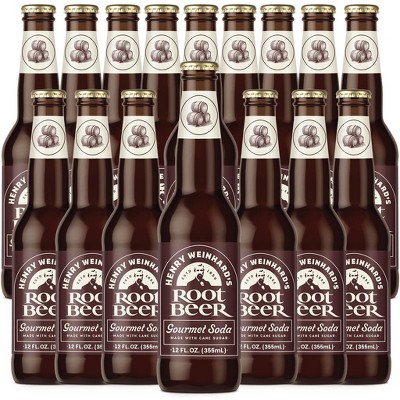 Henry Weinhard's Root Beer 16 Pack | 12oz Glass Bottles | Classic American Flavor | Premium Craft Soda