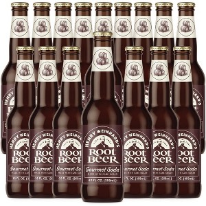 Henry Weinhard's Root Beer 16 Pack | 12oz Glass Bottles | Classic American Flavor | Premium Craft Soda - 1 of 1