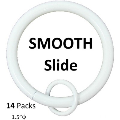 1 1-2 inch Metal Curtain Rings with Eyelets - 8 Finishes