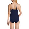 Lands' End Womens Chlorine Resistant V-Neck Hardware One Piece Swimsuit - 2 of 4