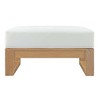 Modway Upland Outdoor Patio Teak Ottoman - 3 of 4