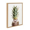 18" x 24" Sylvie Hedgehog Pineapple Framed Canvas by Amy Peterson Natural - DesignOvation: Wall Display Art, Vertical Canvas - 2 of 4