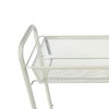 3-Tier Slim Rolling Bathroom Storage Cart with Hooks - 3 of 4