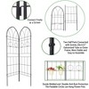 Maggift Patio Decorative Screens, Elegant Vine Pattern Yard Fencing, Pet-Safe Decorative Fence for Yard, Patio, Black, 40"*19.7"*78.7" - 2 of 4