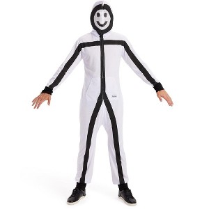 Mens Funny Halloween Stick Figure Costume - Hilarious Stickman Halloween Costume - 1 of 4