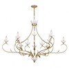 Savoy House Muse 12 - Light Chandelier in  French Gold/White Cashmere - 2 of 3