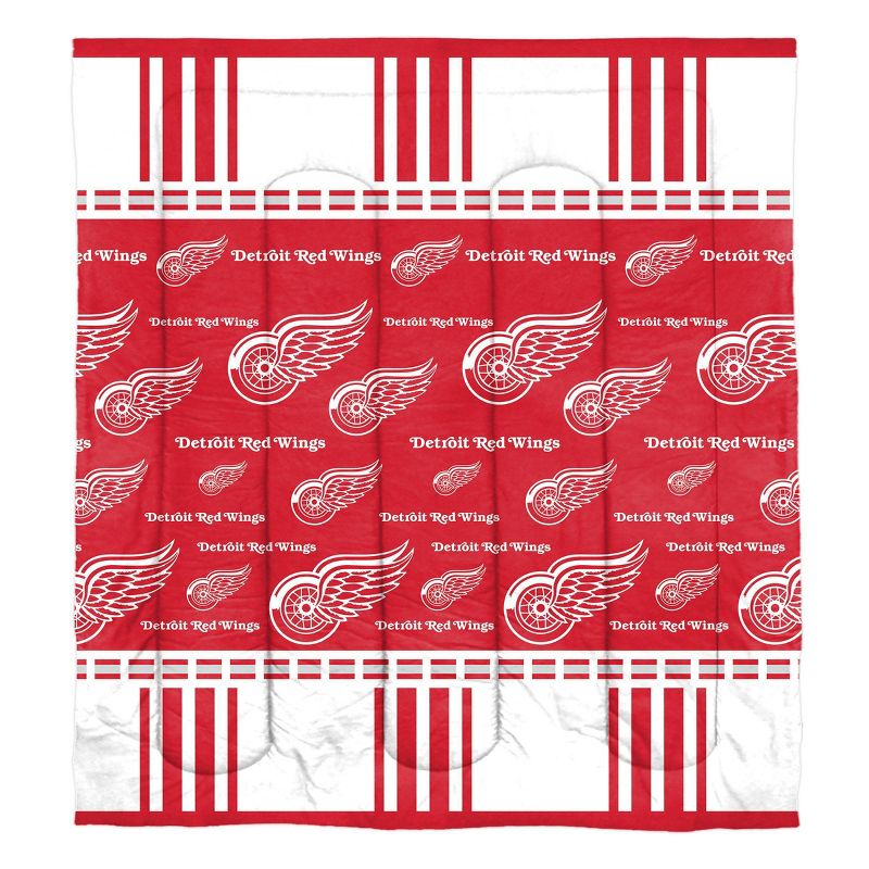 NHL Detroit Red Wings Rotary Bed Set, 2 of 4