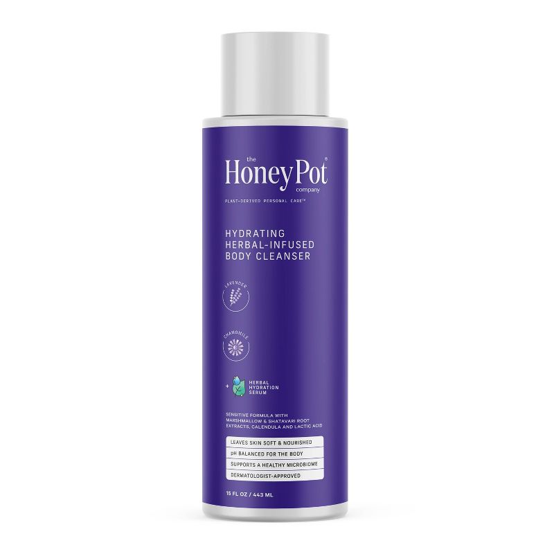 The Honey Pot Company, Lavender Chamomile Hydrating Body Cleanser - 15 fl oz, 1 of 12