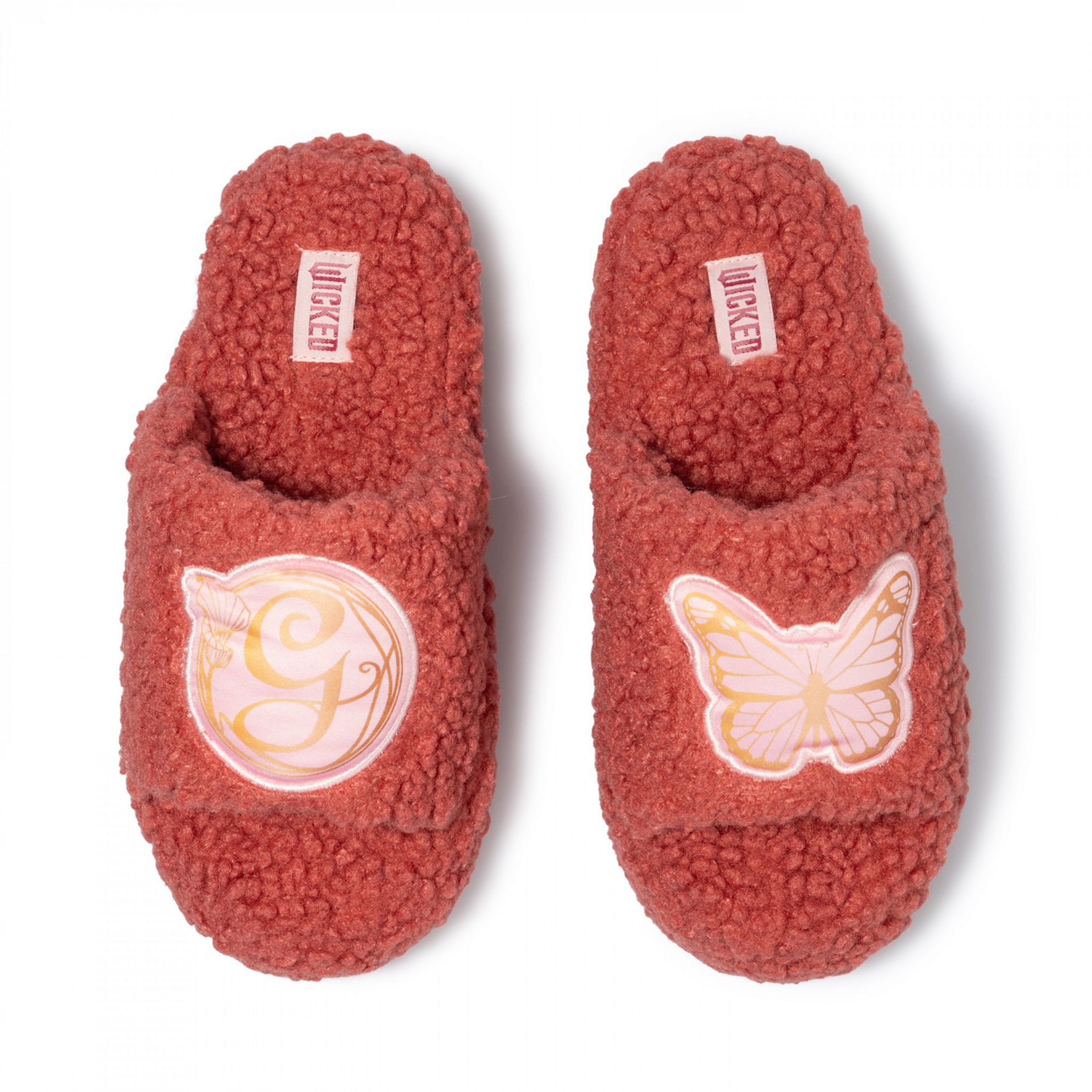 Womens Wicked Glinda Fuzzy Fleece Slippers