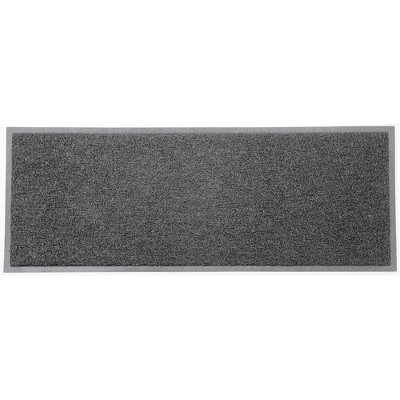 Evideco French Home Goods Extra Large Outdoor Runner Mat - 48x18 Inch Scraper Front Door Mat with Non-Slip Backing - Available in Black or Gray