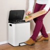 Stainless Steel Dual Trash Can for Recycling and Trash,Kitchen Trash Can with Lid and Foot Pedal,Garbage Can with Recycling Bin - 2 of 4