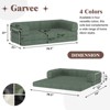 Convertible Sleeper Sofa Bed, Sleeper Sofa | Corduroy Fabric | High-Density Sponge | Fixed-Shape Frame - 2 of 4