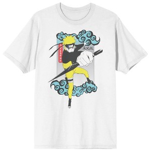 Naruto Shippuden Naruto Illustration Crew Neck Short Sleeve Men's White T-shirt - 1 of 3