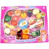 JuzToys Kids Pretend Fruits and Vegetables Toys – Play Food Cutting Toy Set with Cutting Board and Kife for Pretend Play Kitchen Playset - 4 of 4