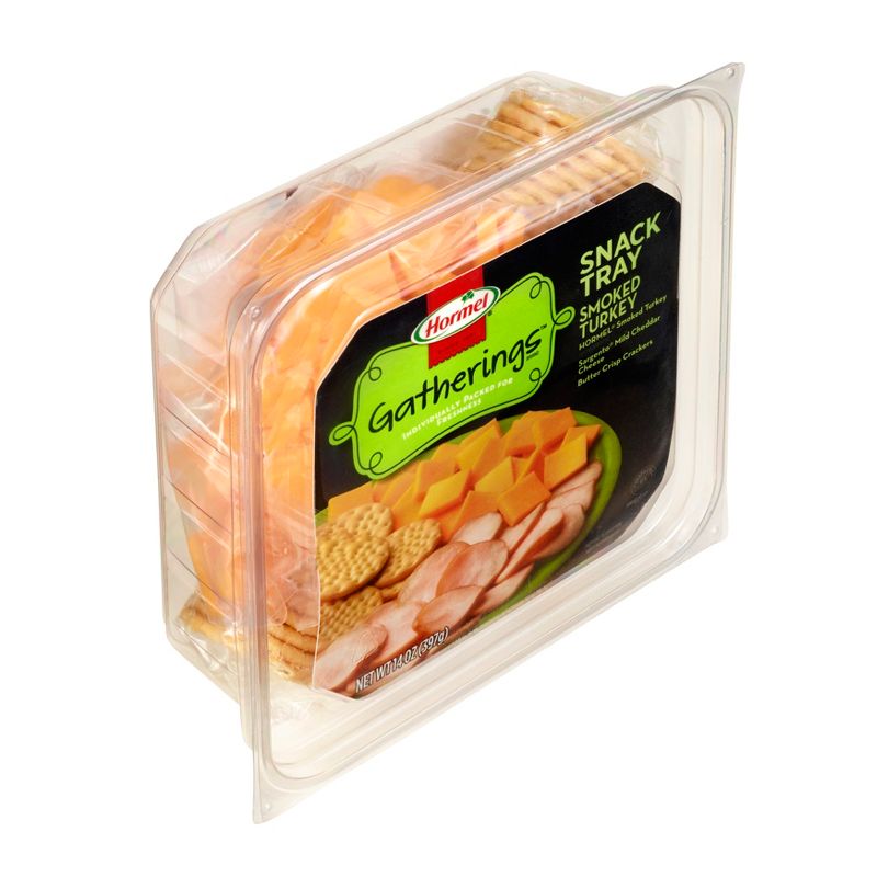 Hormel Gatherings Smoked Turkey, Cheddar Cheese &#38; Crackers Snack Tray - 14oz, 3 of 7