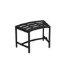 Famapy Black Metal Outdoor Stool - 4 PCS:Weather - Resistant,Curved Seat, Sturdy Frame – Perfect for Patio & Grill Parties - 2 of 4