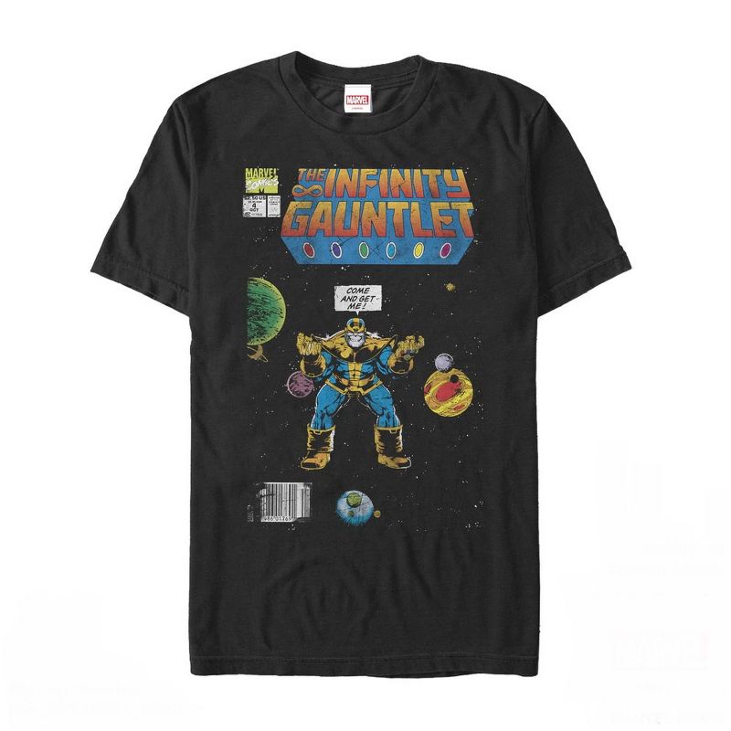 Men's Marvel Thanos Infinity Gauntlet Comic Book T-Shirt, 1 of 5