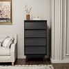 Bella Depot 4 Drawers Double Dresser Features Vintage-style and Bevel Design - 2 of 4