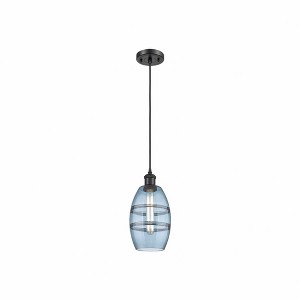 Vaz - 1 Light Cord Hung Mini Pendant In Industrial Style-8.13 Inches Tall and 5.88 Inches Wide - 1 of 1