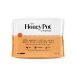 The Honey Pot Company Herbal Overnight Heavy Flow Pads with Wings, Organic Cotton Cover - 16ct