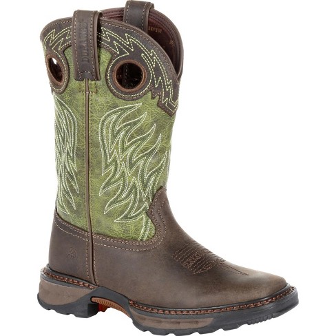 Lil' Durango Maverick Xp Western Work Boot, Dbt0215c, Green : Target