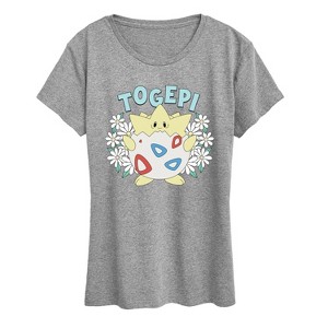 Women's - Pokémon - Floral Togepi Short Sleeve Graphic T-Shirt - 1 of 4