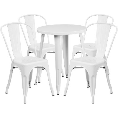 white metal chairs target