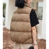 Women’s Lightweight Puffer Vest Packable Warm Winter Puffy Vest - 4 of 4