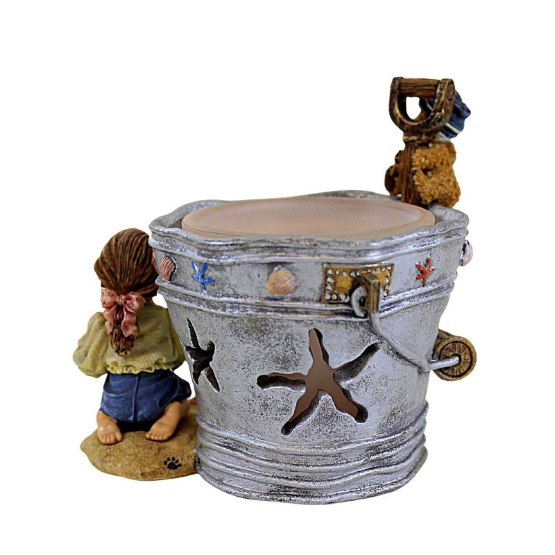 Boyds Bears Resin 4.5 Inch Lucinda And Dawn By The Sea Votive Bearstone Votive Candle Holders, 3 of 4