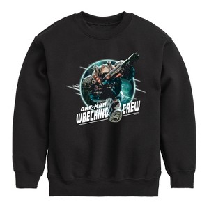 Boys' - Disney - One-Man Wrecking Crew Graphic Long Sleeve Fleece Sweatshirt - 1 of 4