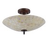 Homestock Sally Mosaic 2 Light Semi-Flush Ceiling Fixture 16" Shade - 2 of 2