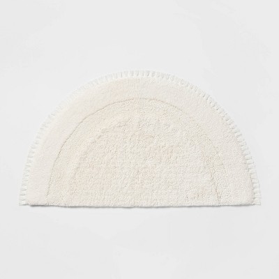18"x32" Plush Half Moon Bath Rug Cream - Threshold™
