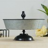 VIP Metal 12 in. Silver Tabletop Tray with Dividers - 4 of 4