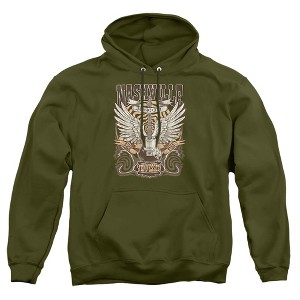 Men's Nashville Music City Guitar and Wings Pull-Over Hoodie - 1 of 4