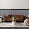 Hauteloom Calion Distressed Charcoal Luxury Fringed Faux Silk Rug - 2 of 4