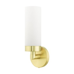 Livex Lighting Aero 1 - Light Sconce in  Satin Brass - 1 of 1