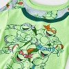 Toddler Boys' 4pc Teenage Mutant Ninja Turtles Cotton Long Sleeve Pajama Set - Green/Gray - 3 of 4