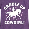 Girls' - Instant Message - Saddle Up Cowgirl Fitted Short Sleeve Graphic T-Shirt - 2 of 4