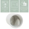 Elanze Designs Cup of Cozy Nordic Knit 14 ounce Ceramic Stoneware Handwarmer Coffee Mug, Teal - 3 of 4
